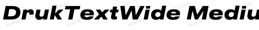 DrukTextWide Medium字体转换